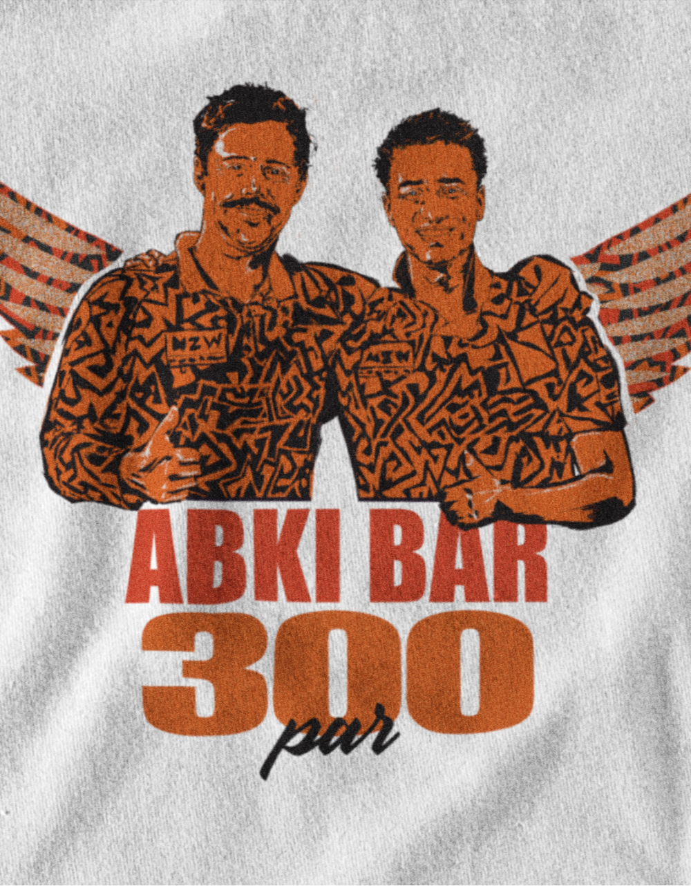 "Abki Bar 300 Par" Full Sleeve T-Shirt - SRH Fan Edition (White)